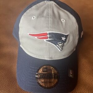 New England Patriots New Era 9Twenty Snap Back Hat Blue Gray NFL Football NWT‎